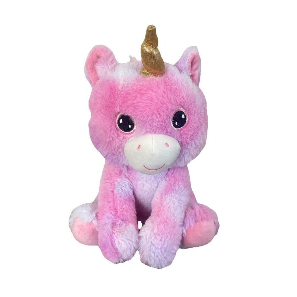 Greenbrier International Unicorn Plush Stuffed Animal Toy Pink White Rainbow